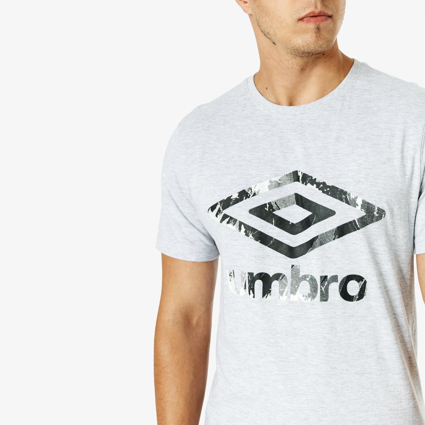 Koszulka męska UMBRO T-SHIRT SS METTLE ul38tsm39001 kolor szary