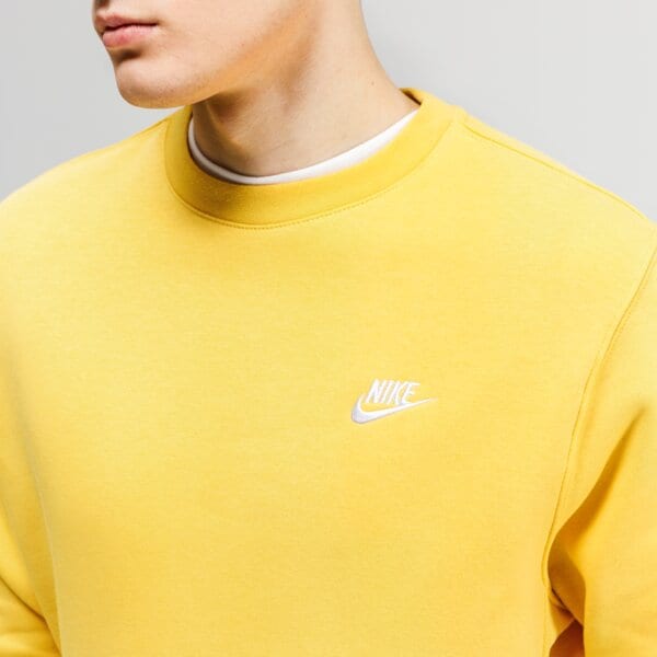 Bluza męska NIKE BLUZA SPORTSWEAR CLUB bv2662-761 kolor żółty