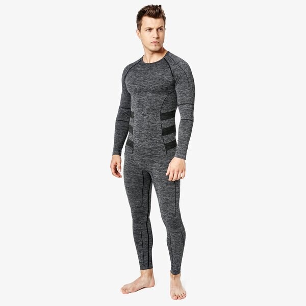 Spodnie dresowe męskie FEEWEAR LEGGINGS TERMICZNE GLACIER fw38bim02001 kolor szary