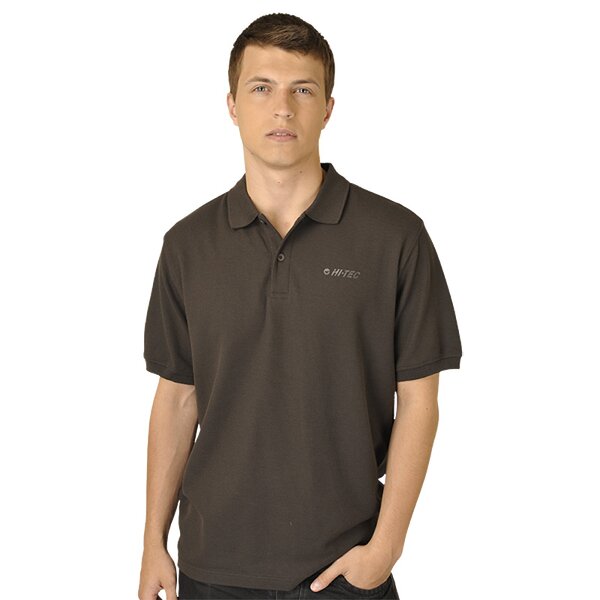 Koszulka polo męska HI TEC-POLO PIAFO DARK GREY piafodg 