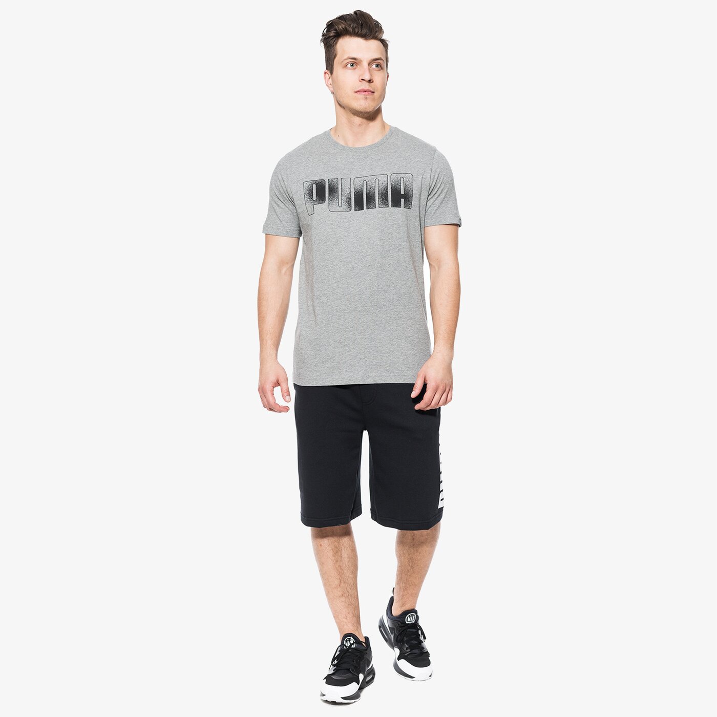 Koszulka męska PUMA T-SHIRT SS BRAND 59486903 kolor szary