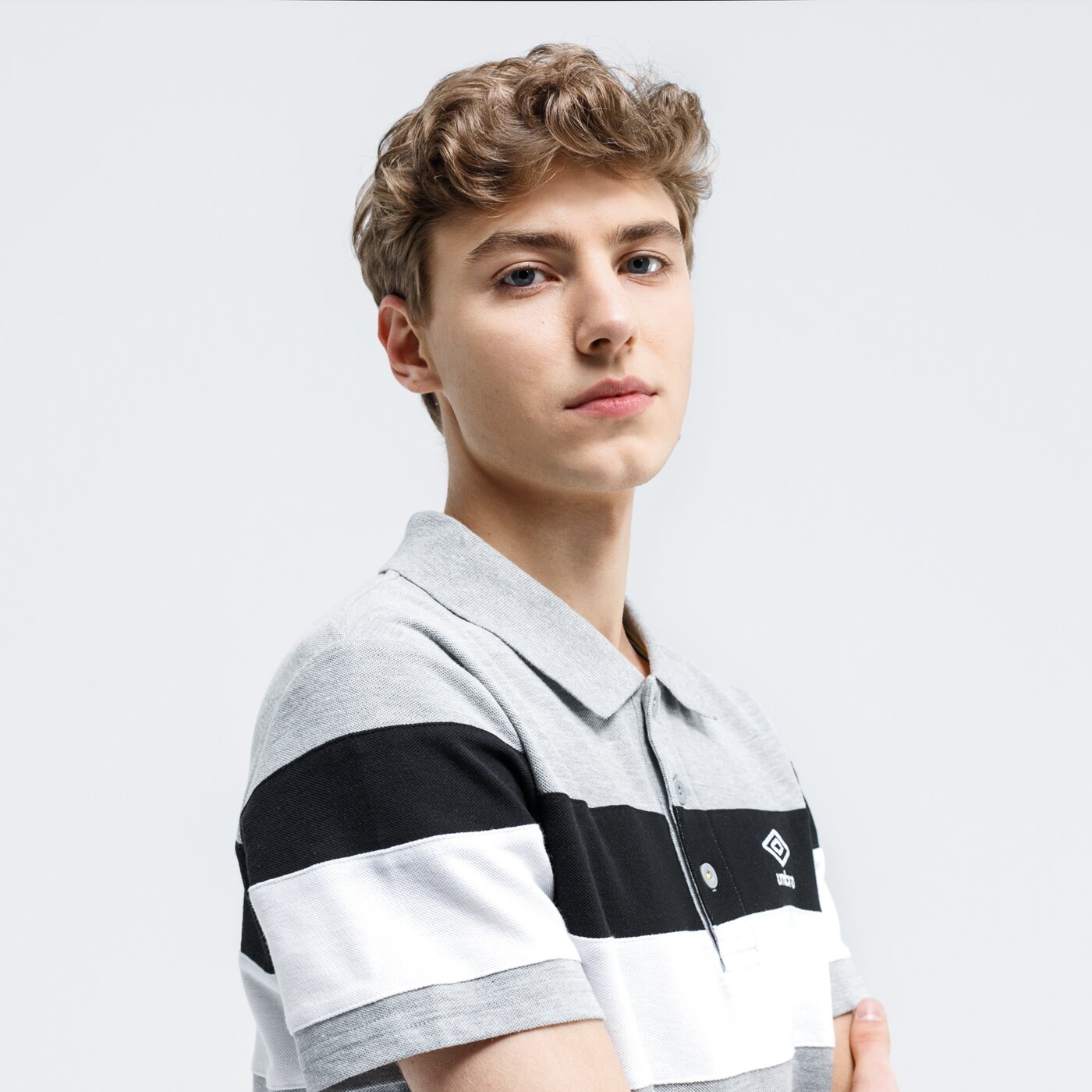 Koszulka polo męska UMBRO POLO EKTOS ul120pom01003 kolor szary