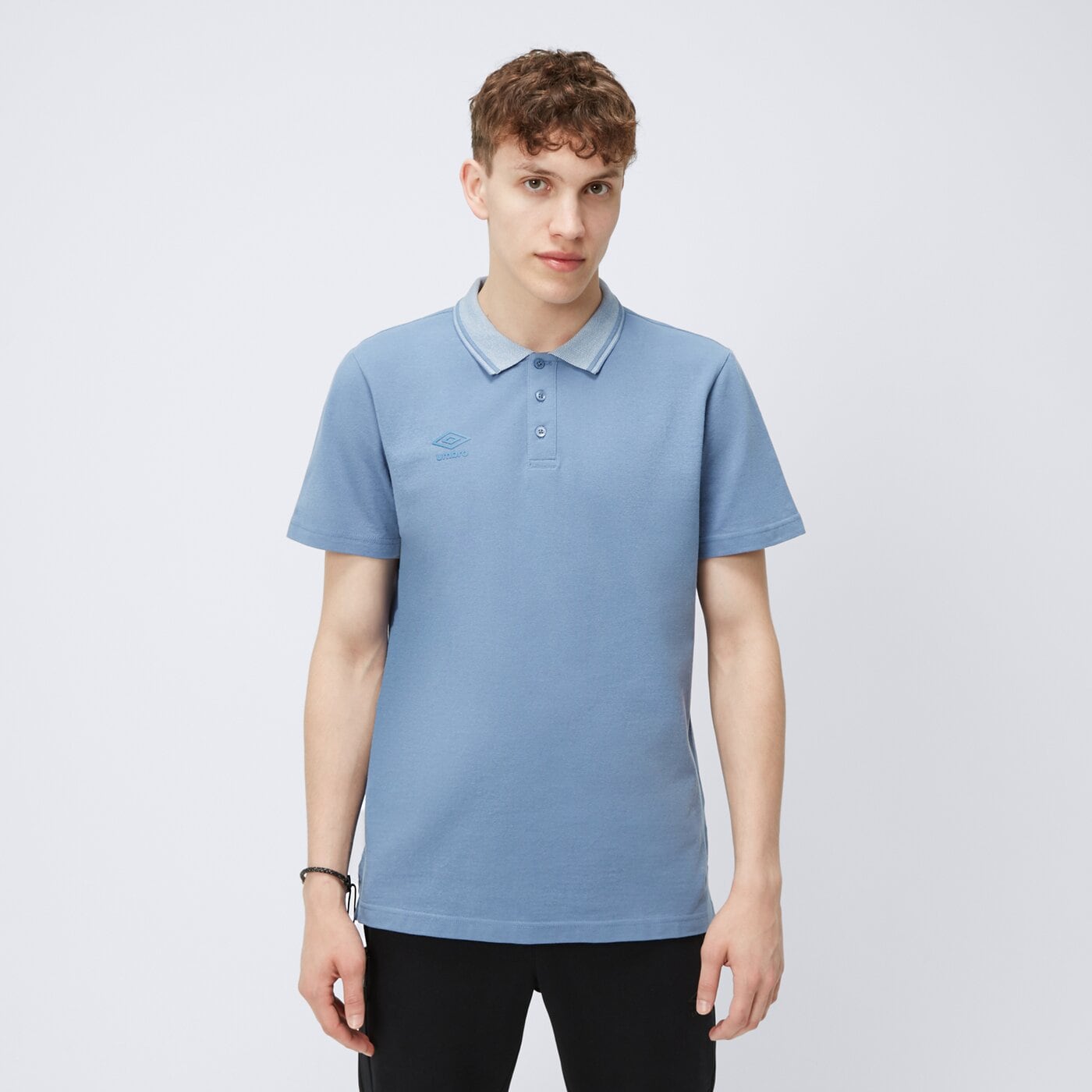 Koszulka polo męska UMBRO POLO STERLING ul124pom90010 kolor niebieski