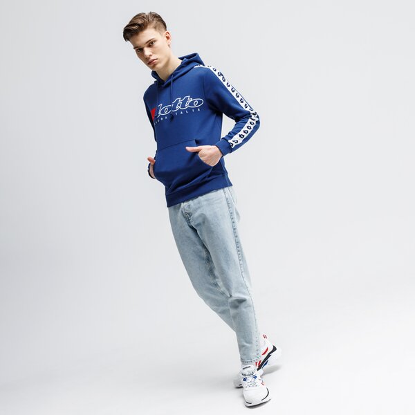 Bluza męska LOTTO BLUZA Z KAPTUREM ATHLETICA DUE HD PL 213428-5p9 kolor niebieski
