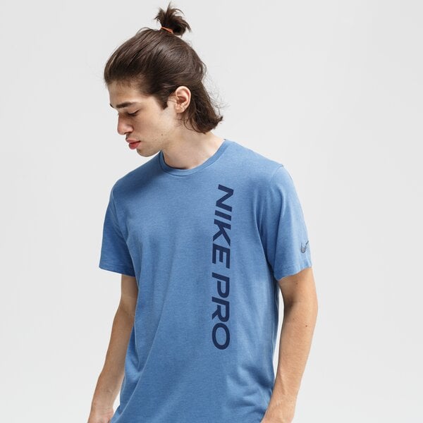 Koszulka męska NIKE T-SHIRT NP SS NPC BURNOUT cu4975-442 kolor niebieski