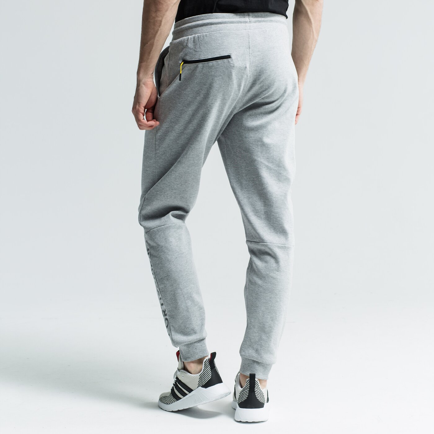 Spodnie dresowe męskie LOTTO SPODNIE BOSCONE lo19spm14002 kolor szary