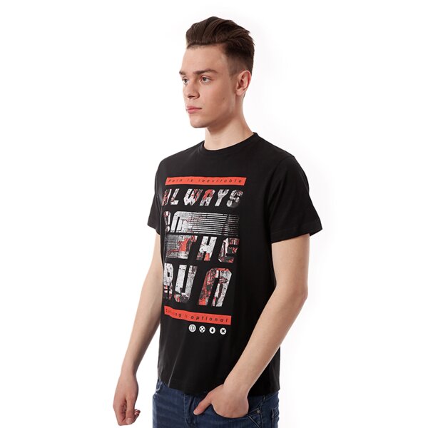 Koszulka męska CONFRONT T-SHIRT MARIANNO cf14tsmpr008 kolor czarny