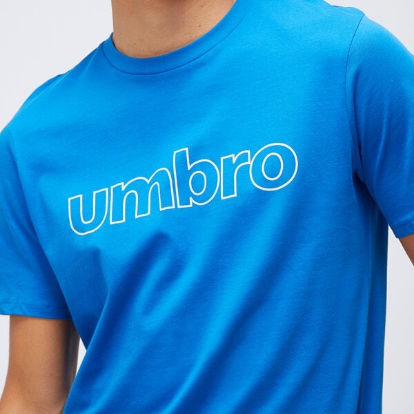 Koszulka męska UMBRO T-SHIRT FW LINEAR LOGO GRAPHIC 66199u-038 kolor niebieski