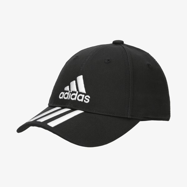 Czapka z daszkiem damska ADIDAS CZAPKA 6P 3S CAP COTTON du0196 kolor czarny