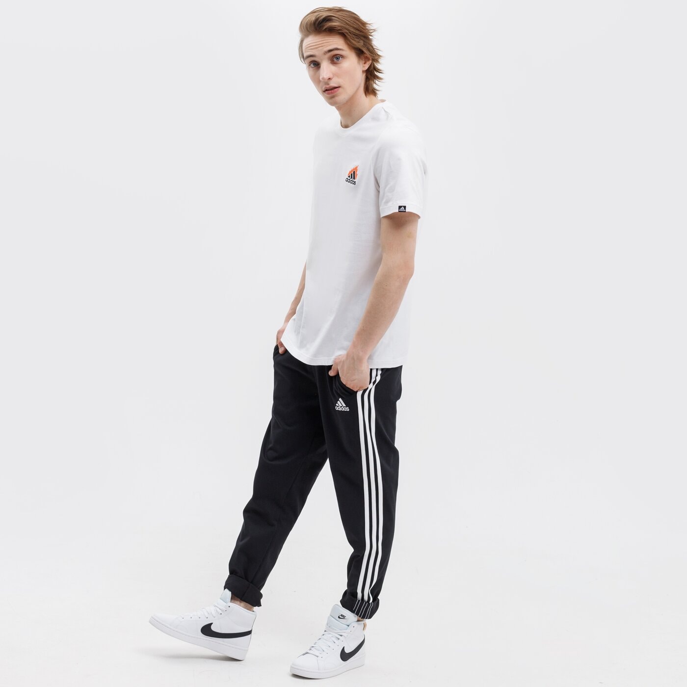 Koszulka męska ADIDAS T-SHIRT M EMBRD LG T gl3256 kolor biały