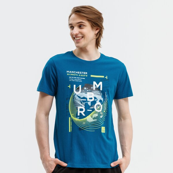 Koszulka męska UMBRO T-SHIRT JONNEL ul121tsm78001 kolor granatowy