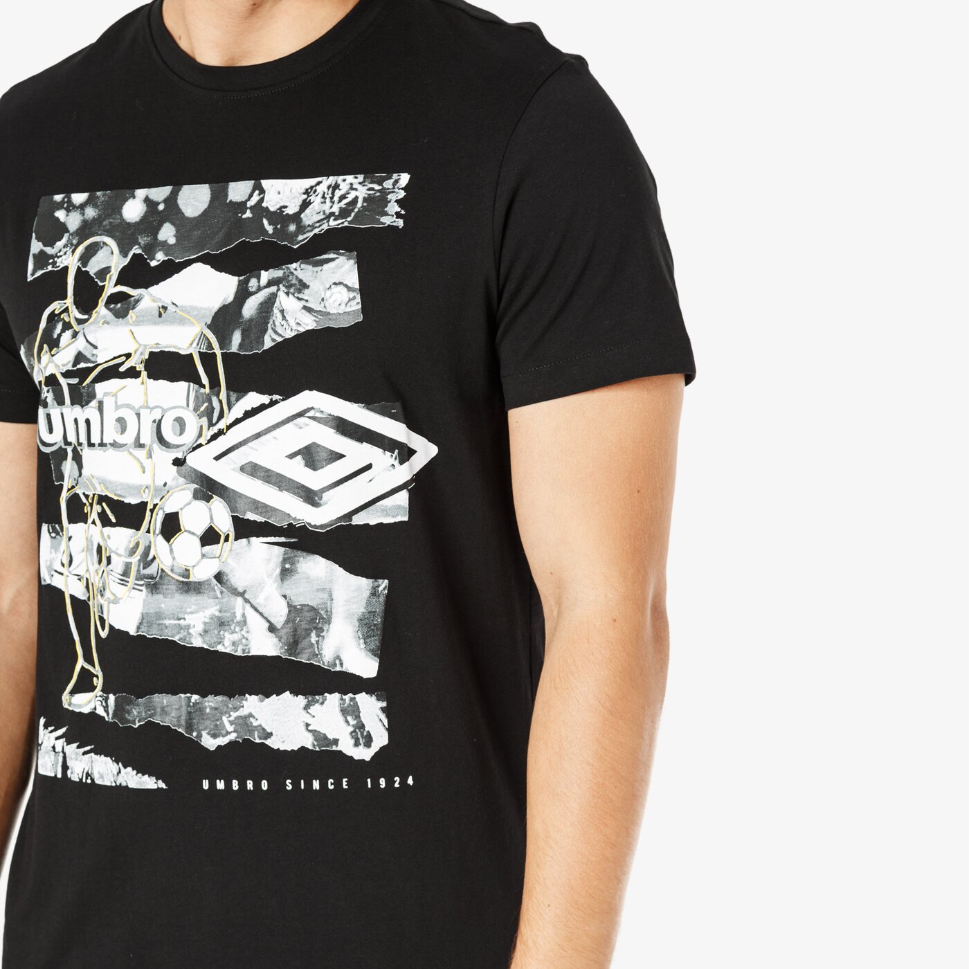 Koszulka męska UMBRO T-SHIRT SS STADIUM ul38tsm54001 kolor czarny
