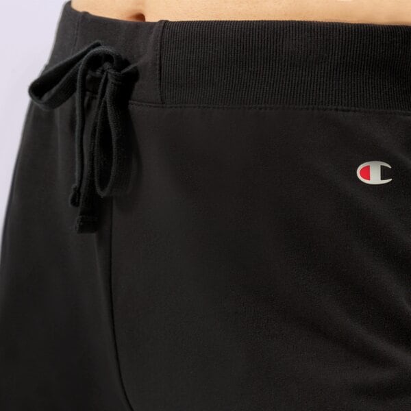 Spodnie dresowe damskie CHAMPION SPODNIE RIB CUFF PANTS 114898kk001 kolor czarny