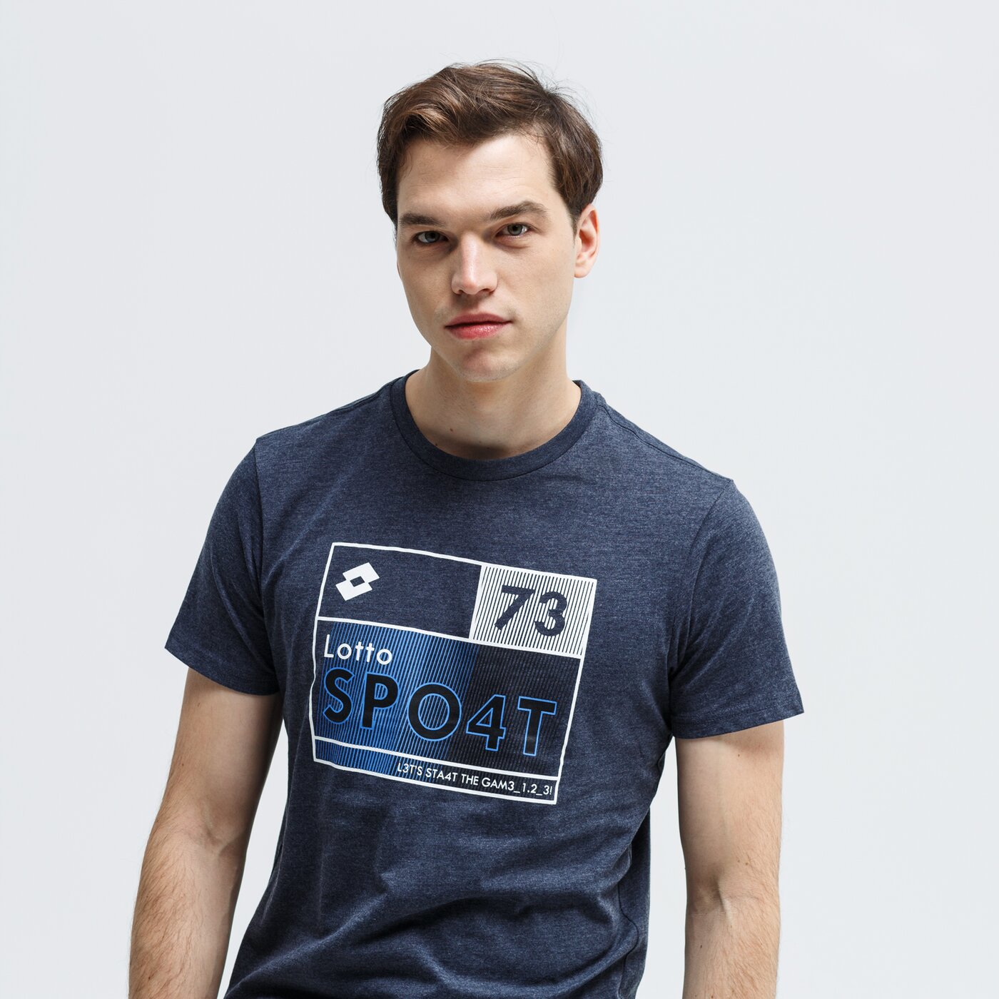 Koszulka męska LOTTO T-SHIRT GREGORIO lo39tsm34001 kolor granatowy