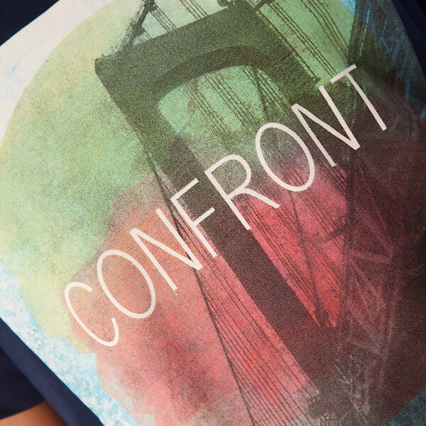 Koszulka męska CONFRONT T-SHIRT PAD cf33tsm12538 kolor granatowy