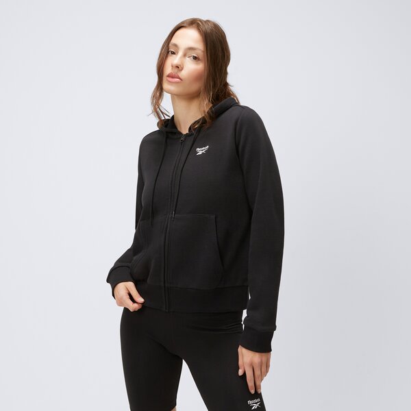 Bluza damska REEBOK BLUZA ROZPINANA Z KAPTUREM RI SL FT FZ 100071705 kolor czarny