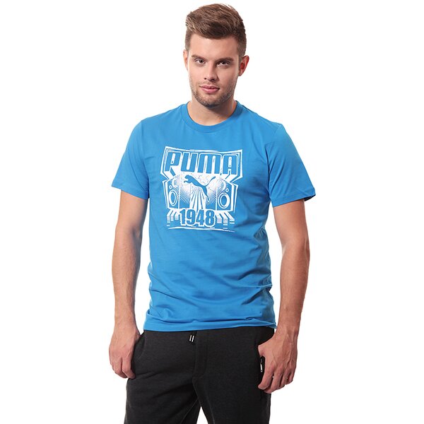Koszulka męska PUMA T-SHIRT BP MEN 01 83550601 kolor niebieski