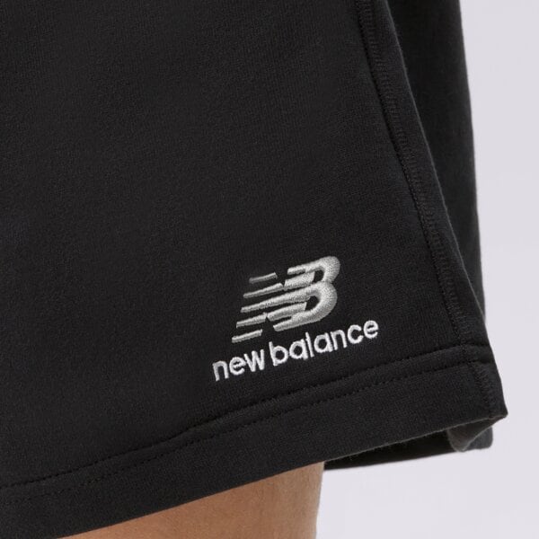 Spodenki damskie NEW BALANCE SZORTY NB ESSENTIALS UNI-SSENTIALS FLEECE SHORT us21500bk kolor czarny