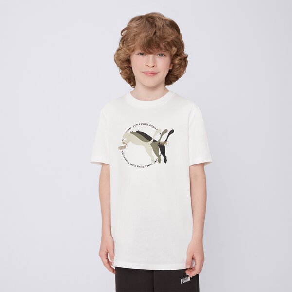 Koszulka dziecięca PUMA T-SHIRT GRAPHICS III B 686660 02 kolor biały