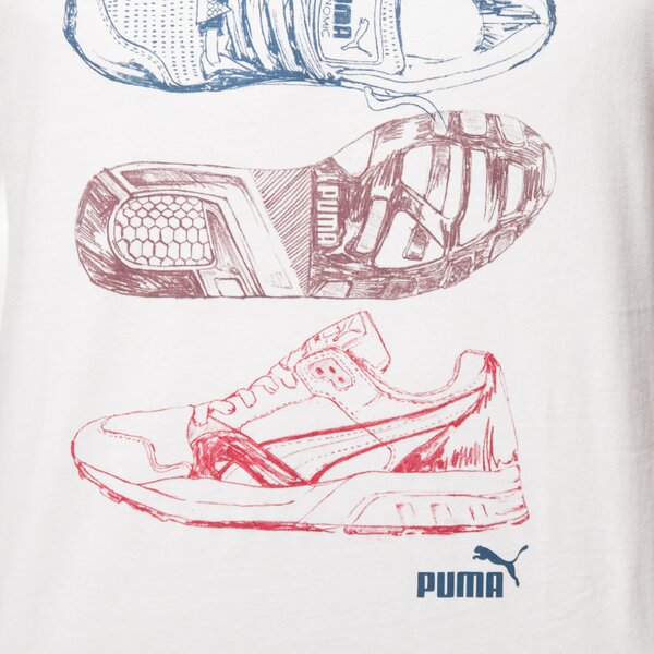 Koszulka męska PUMA T-SHIRT TRINOMIC TEE 83537102 kolor biały