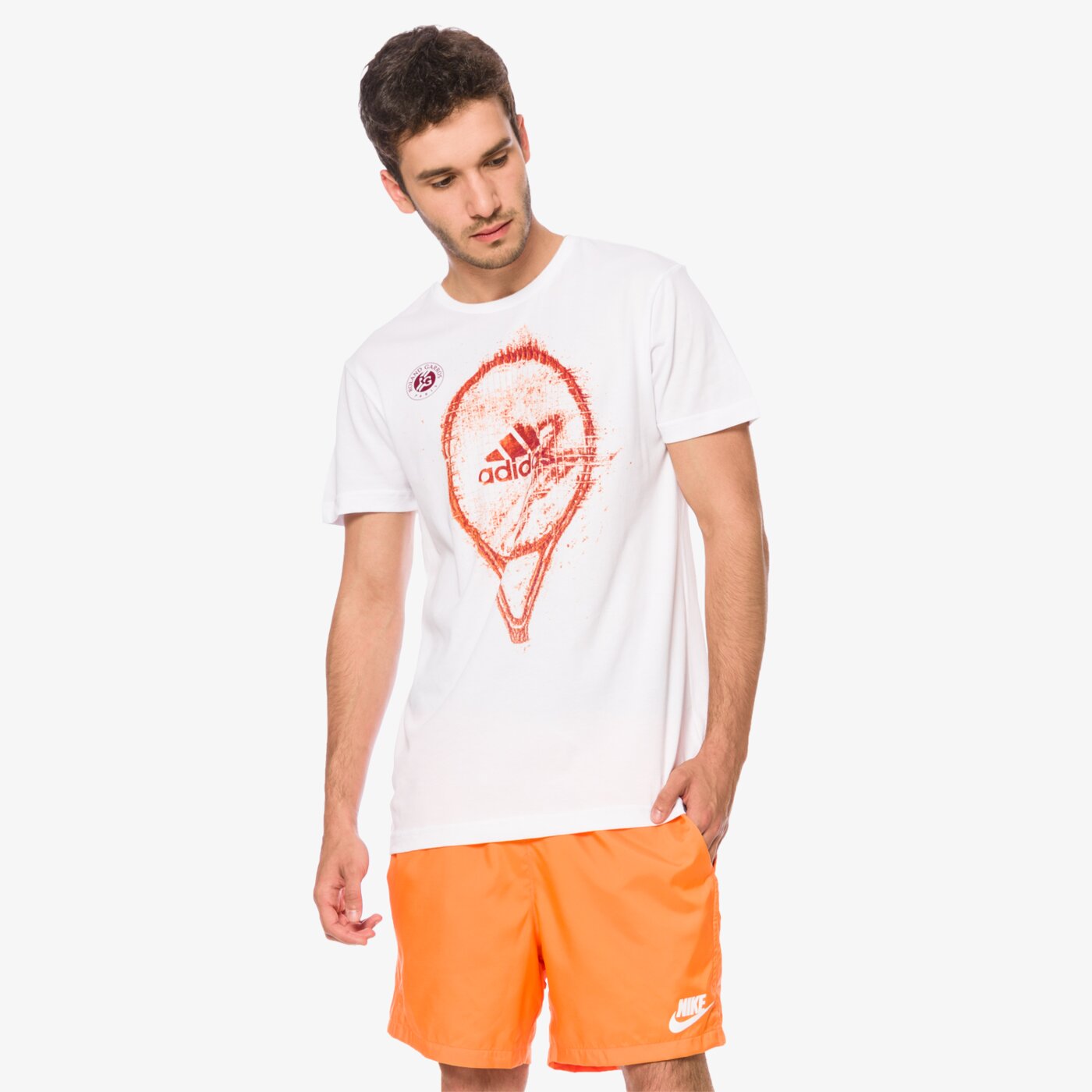 Koszulka męska ADIDAS T-SHIRT ROLAND GARROS M bq2547 kolor biały