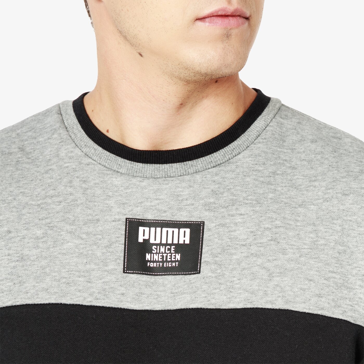 Bluza męska PUMA BLUZA REBEL BLOCK CREW FL 85239903 kolor szary