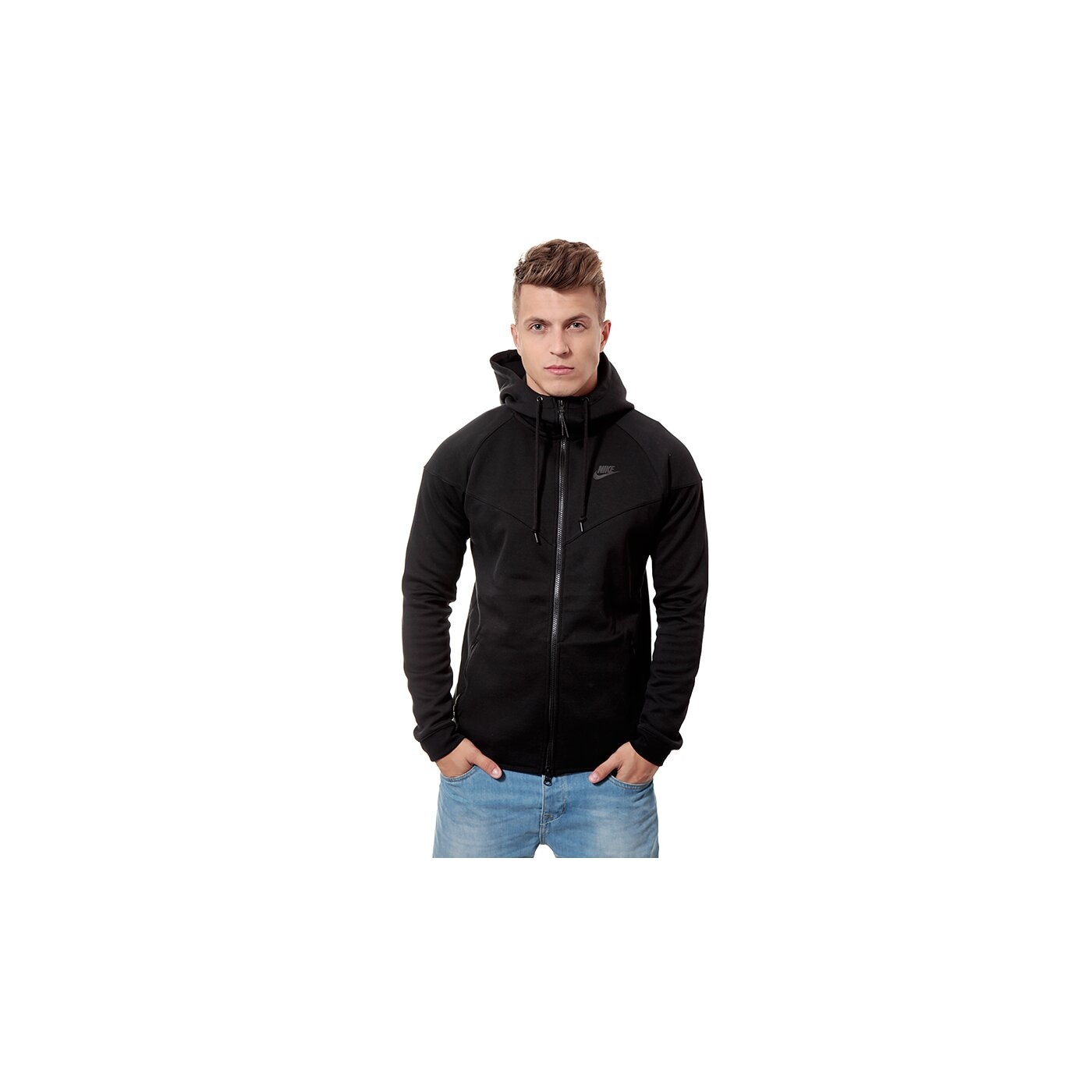 Bluza męska NIKE BLUZA TECH FLEECE WINDRUNNER 545277011 kolor czarny