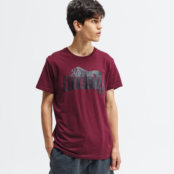 Koszulka męska LONSDALE T-SHIRT SS WELLINGTON 113988-2011 kolor bordowy