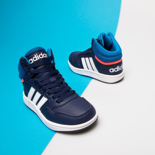 Buty dziecięce ADIDAS HOOPS MID 3.0 K gw0400 kolor granatowy