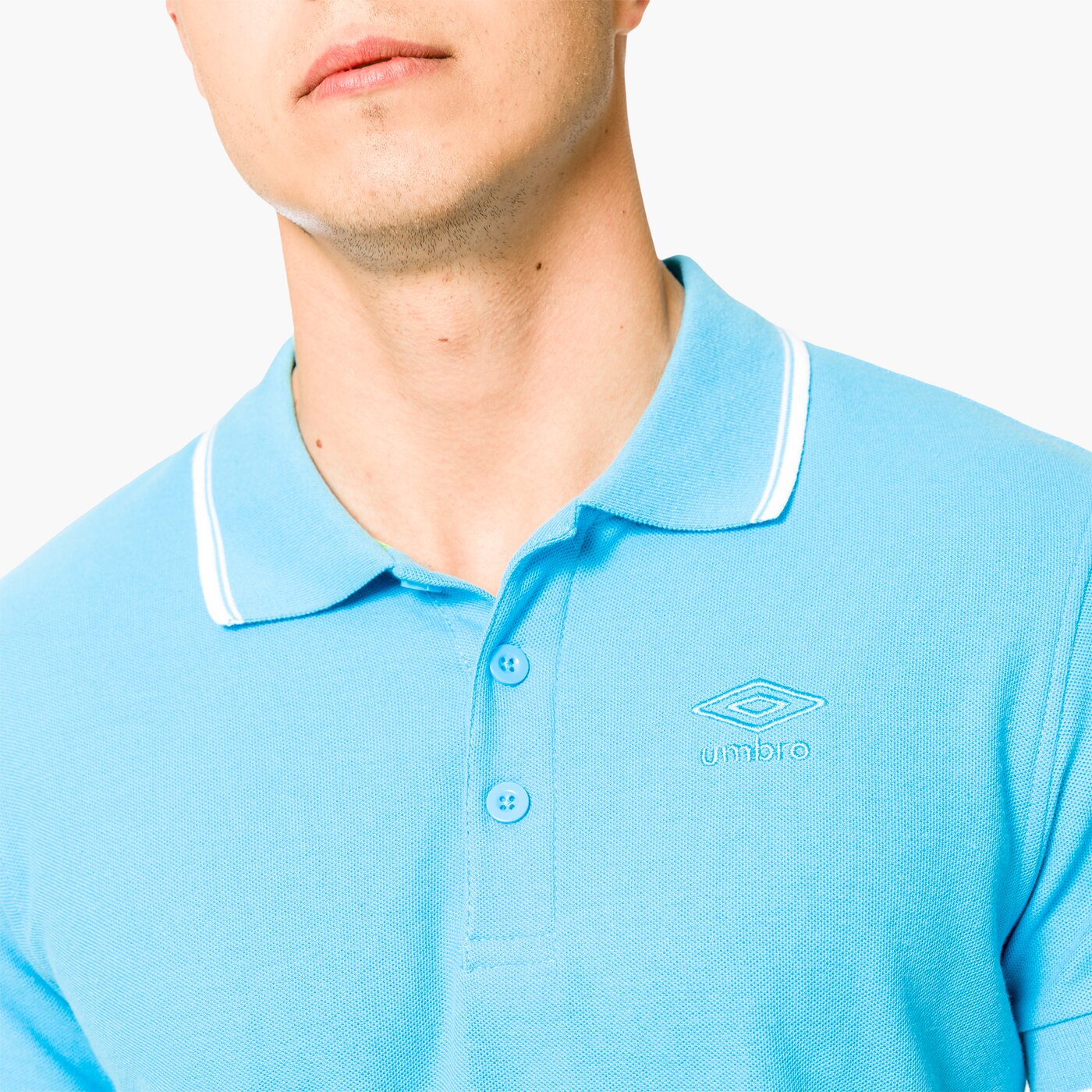 Koszulka polo męska UMBRO POLO DIEGO ul17pom03002 kolor niebieski