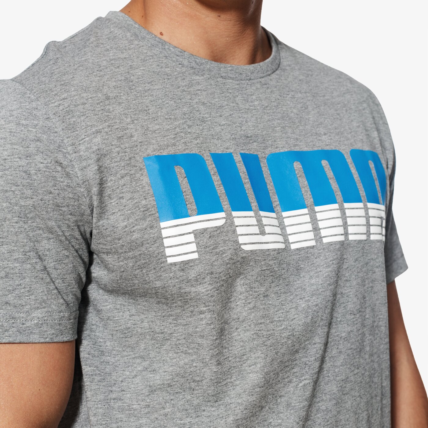 Koszulka męska PUMA T-SHIRT SS ACTIVE HERO 59504903 kolor szary