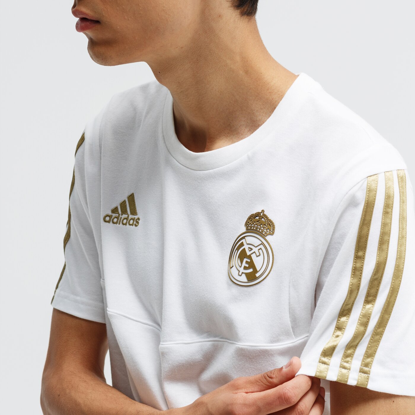 Koszulka męska ADIDAS T-SHIRT SS REAL dx7853 kolor biały