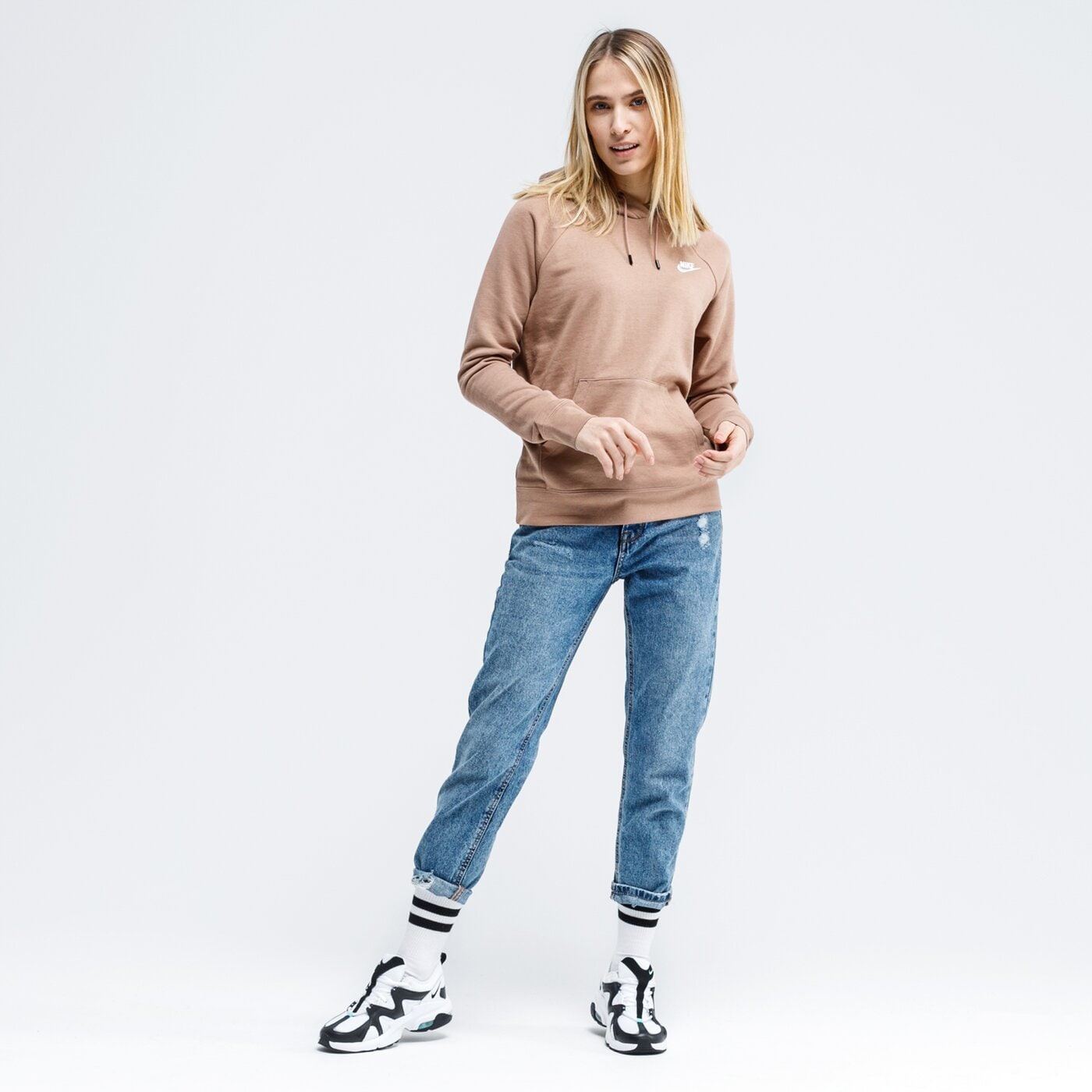 Bluza damska NIKE BLUZA Z KAPTUREM W NSW PREP JDI bv4124-283 kolor brązowy