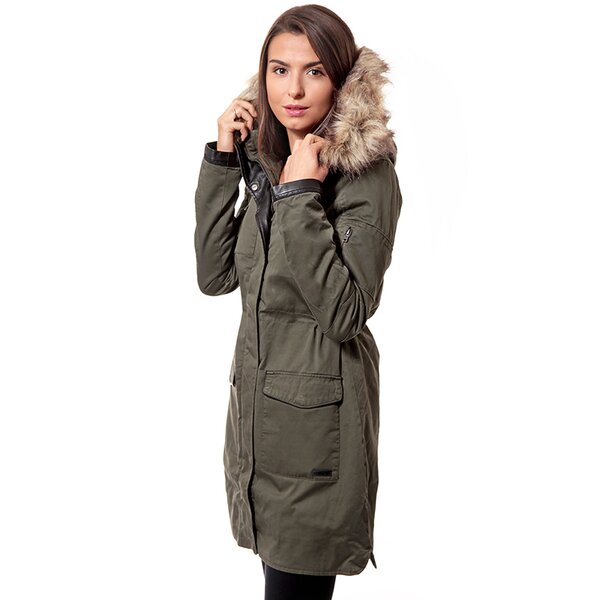 Kurtka zimowa damska CONFRONT KURTKA CHULA cf34kud05002 kolor szary