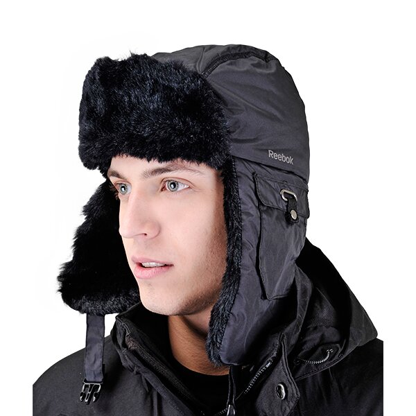 Czapka zimowa damska REEBOK CZAPKA Z CHAPKA BLACK w36797 kolor czarny