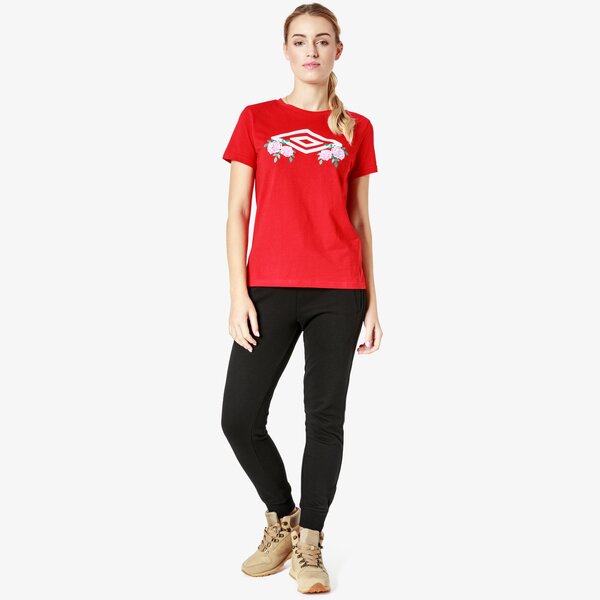Koszulka damska UMBRO T-SHIRT SS CARNELIAN ul38tsd05002 kolor czerwony