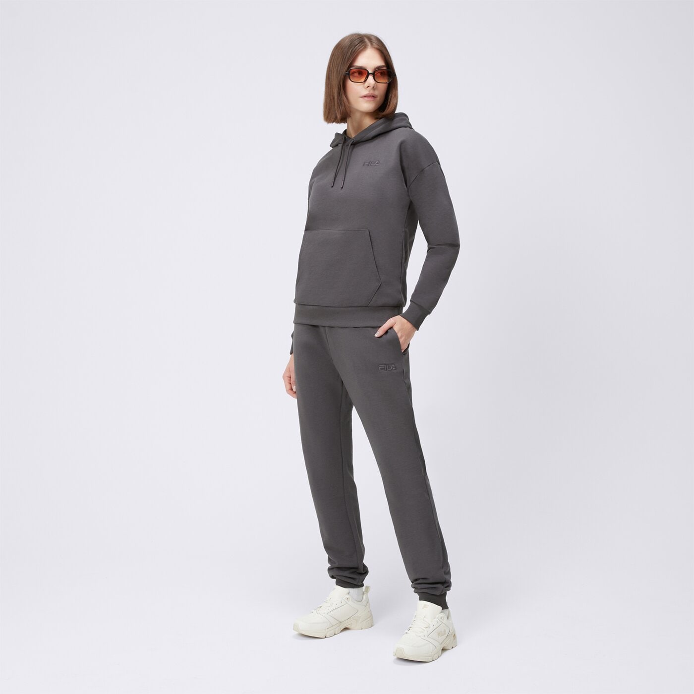 Spodnie dresowe damskie FILA SPODNIE BETSY fw25spw038291 kolor szary