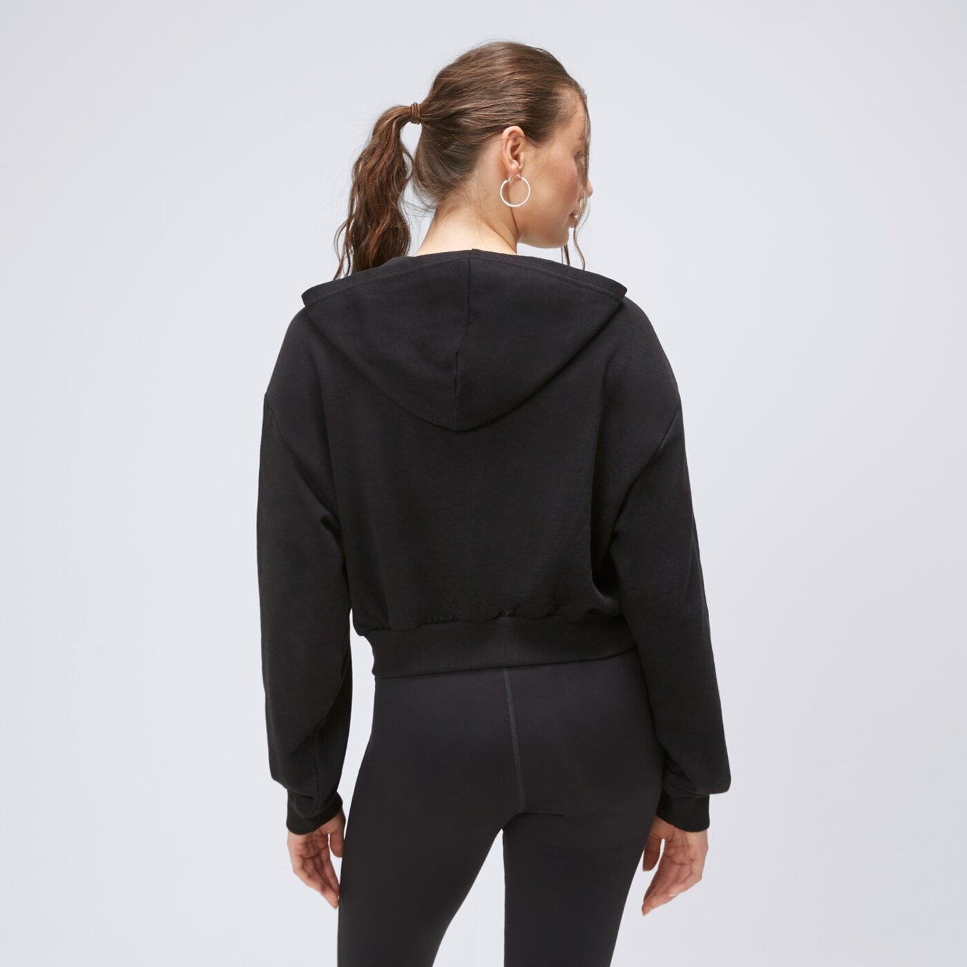 Bluza damska REEBOK BLUZA ROZPINANA Z KAPTUREM RIE FT FULLZIP ht8048 kolor czarny