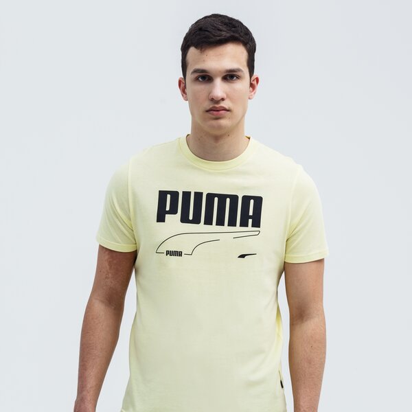 Koszulka męska PUMA T-SHIRT REBEL 585738 40 kolor żółty