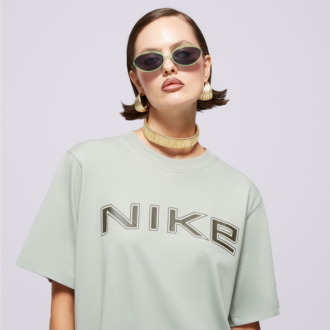 Koszulka damska NIKE T-SHIRT W NSW PHOENIX SS TEE hq1679-370 kolor khaki