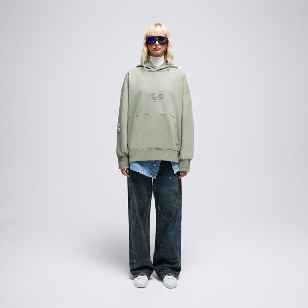 S.NOW JOB SIZEER HOODIE “POV” OLIVE si123blu50003 kolor zielony