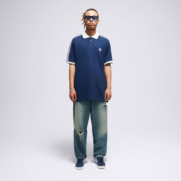 Koszulka polo męska ADIDAS POLO 3-STRIPE POLO ii5776 kolor granatowy