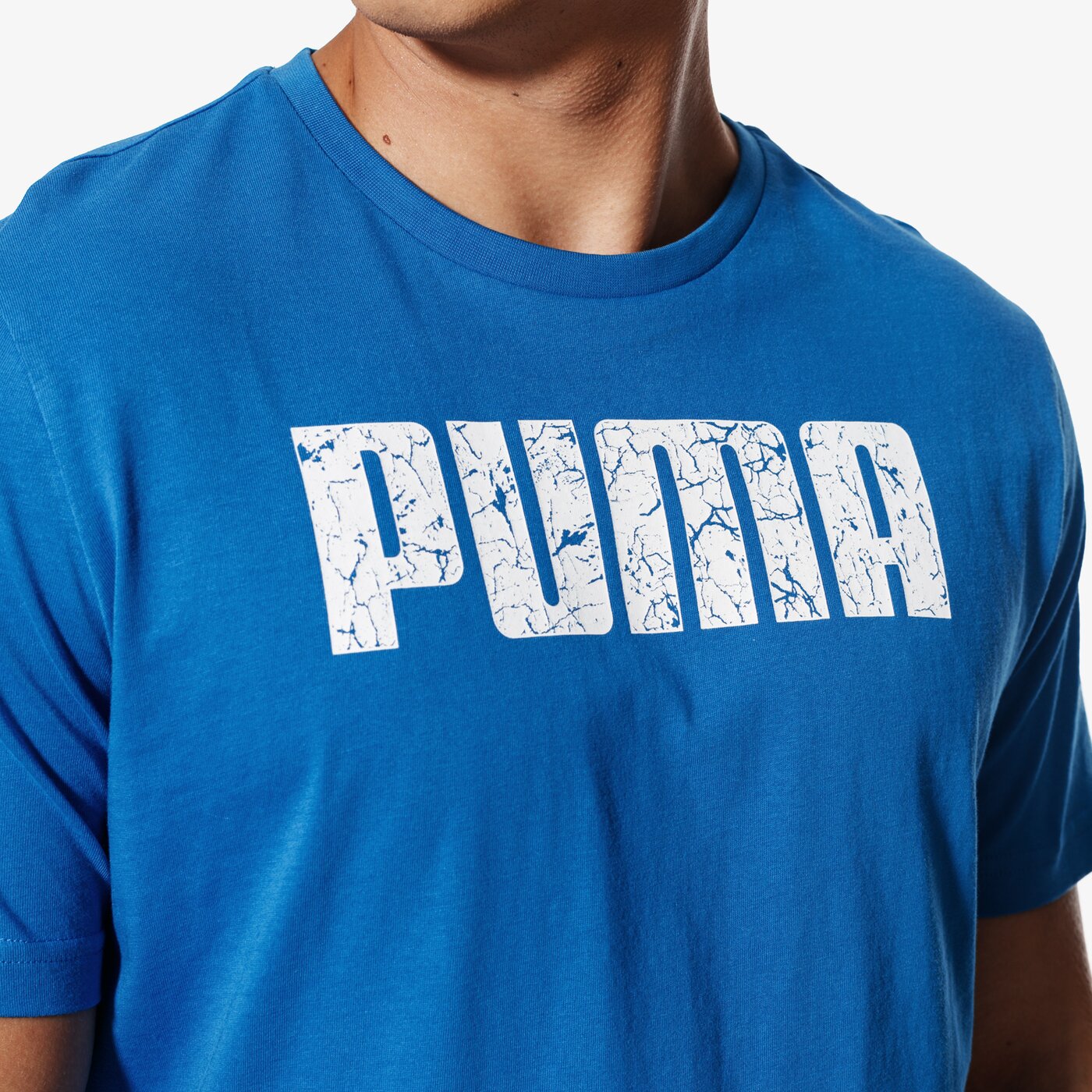 Koszulka męska PUMA T-SHIRT SS GRAPHIC 85261603 kolor niebieski