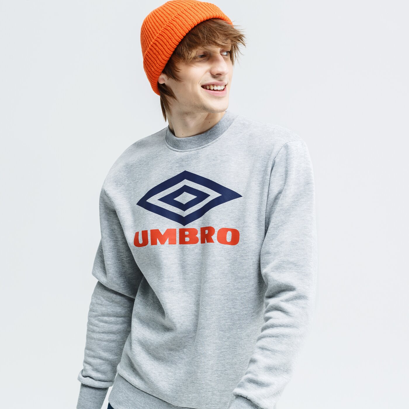 Bluza męska UMBRO BLUZA LARGE LOGO SWEAT 65803u-jgg kolor szary