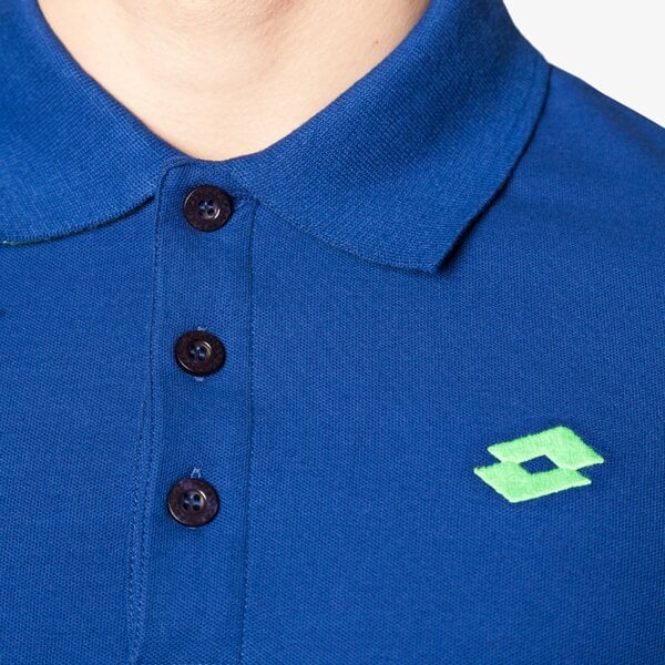 Koszulka polo męska LOTTO POLO BRODSY LOGO PLUS s0947 kolor niebieski