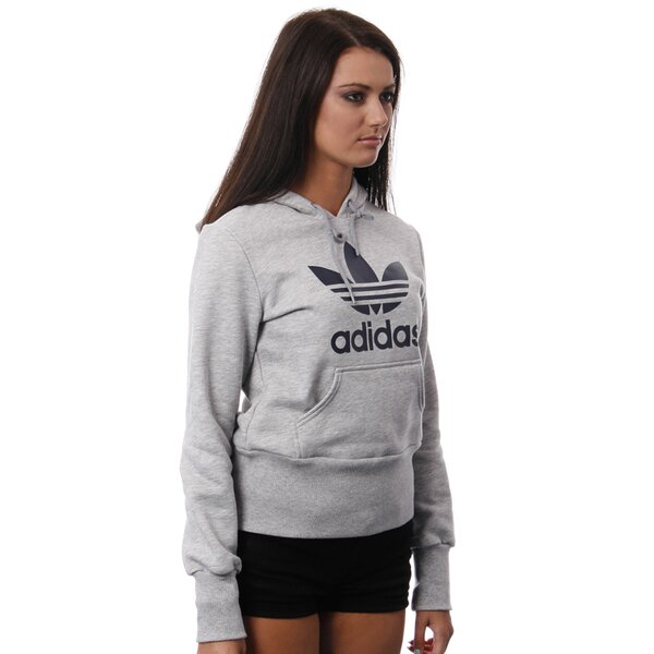 Bluza damska ADIDAS BLUZA   TREFOIL HOODIE w67906 kolor szary
