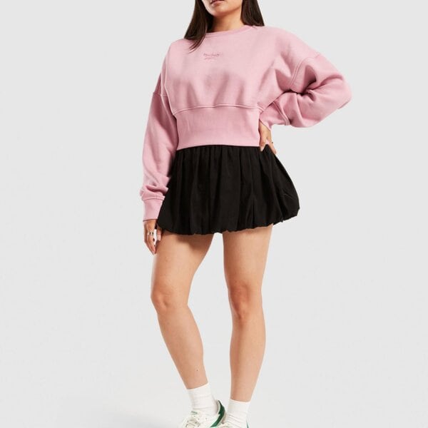 Bluza damska REEBOK BLUZA RICHARD CROPPED CREWNECK SWEATSHIRT 100241207 kolor różowy