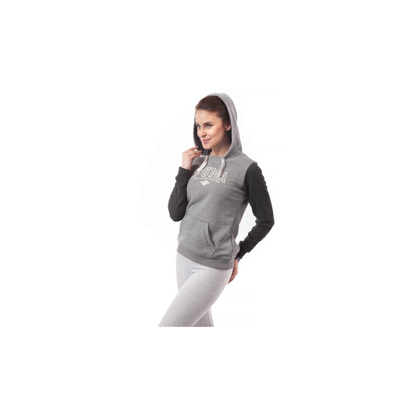 Bluza damska PUMA BLUZA STYLE ATHL HOODIE 83213904 kolor szary