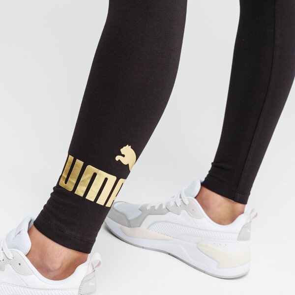 Spodnie dresowe damskie PUMA LEGGINGS ESS LOGO 853462 91 kolor czarny