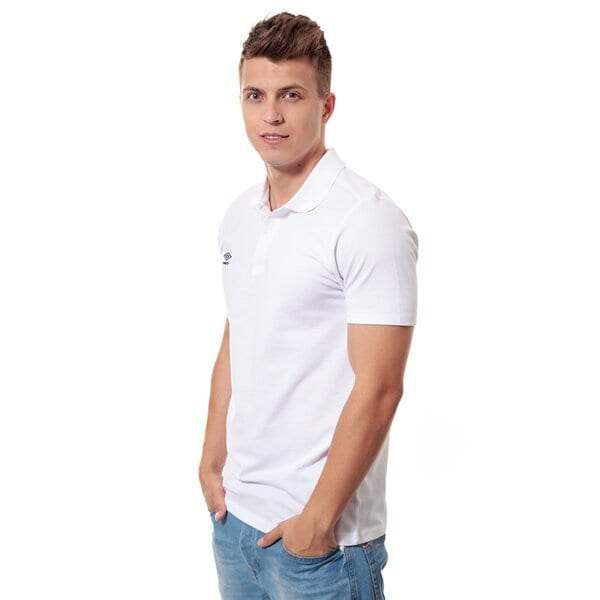 Koszulka polo męska UMBRO POLO PIQUE 62533u86d kolor biały